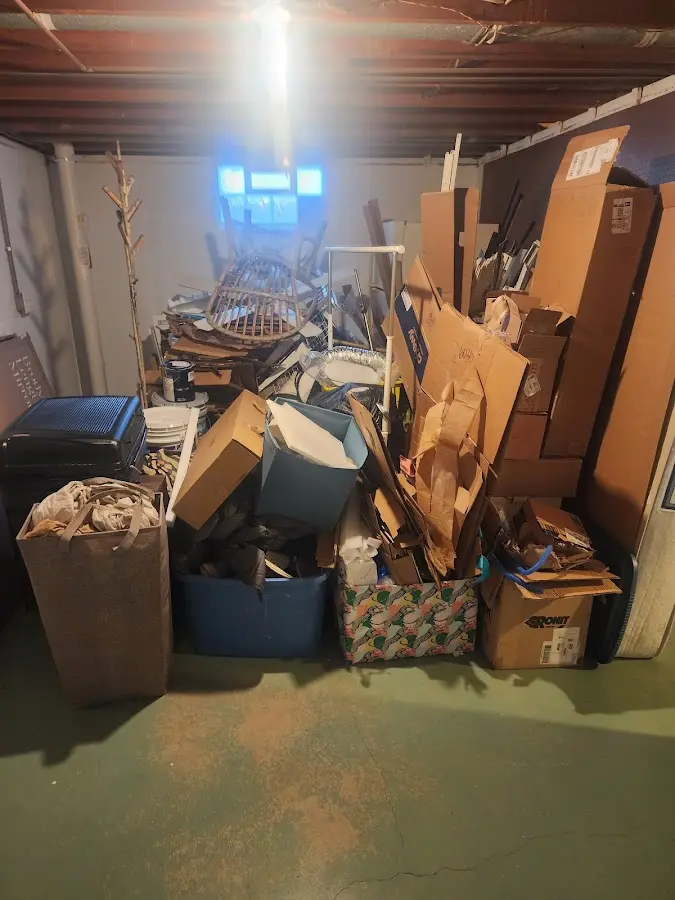 Roll-off dumpster container at job site for Construction Dumpster Rental in Upper Hanover